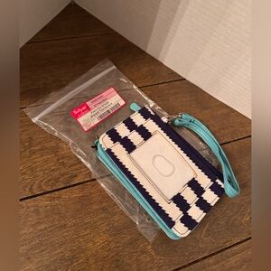 Vera Bradley Every-Day Wristlet in Navy Wave